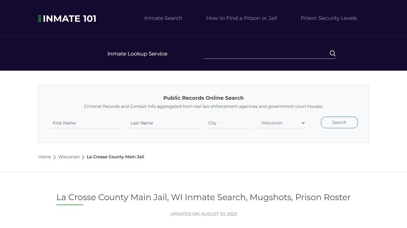 La Crosse County Main Jail, WI Inmate Search, Mugshots, Prison Roster ...